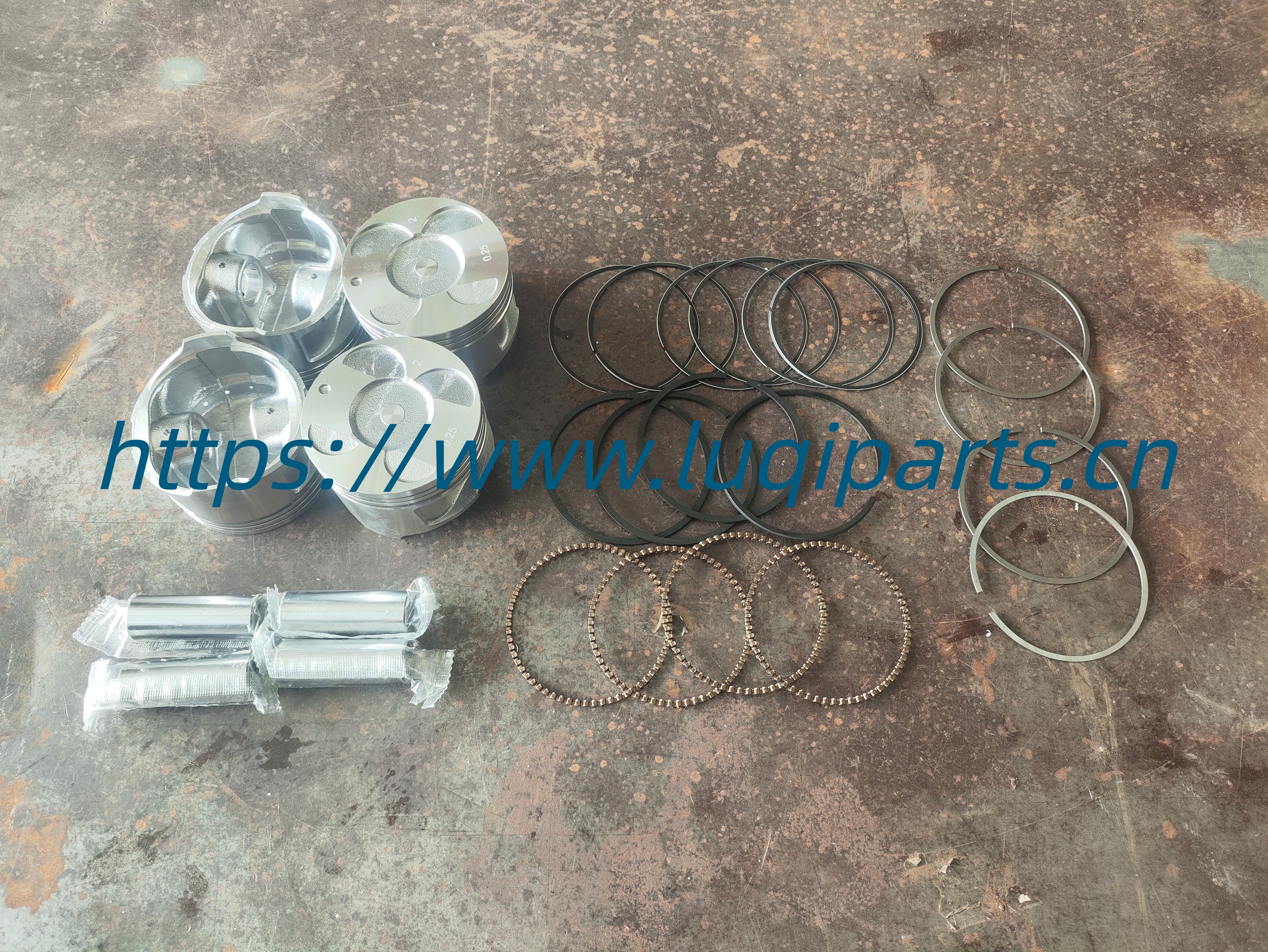 E020100111 Set of pistons +0.25 GEELY